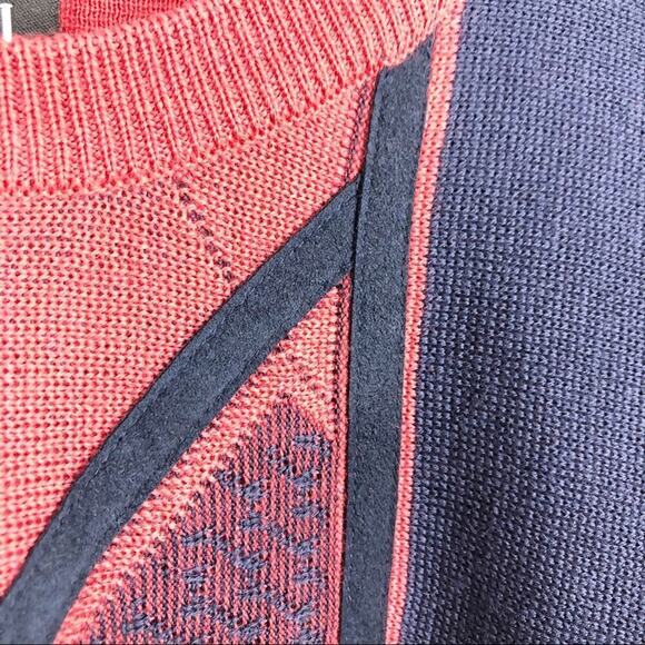 VTG Gabicci Italian Knit Wool Blend Eclectic Grandpa Pullover Sweater Sz Medium - Picture 11 of 16